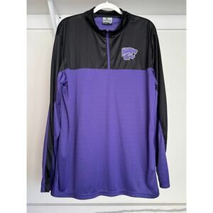 Kansas State Men's Quarter-Zip Pullover K-State Wildcats Size XL
